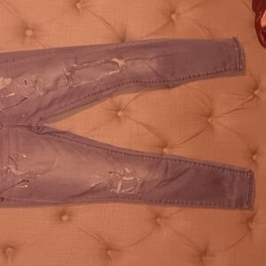 Bebe Brand Women's Blue Distressed Jeans